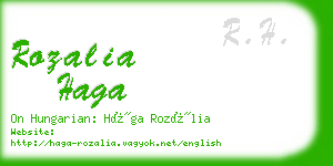 rozalia haga business card